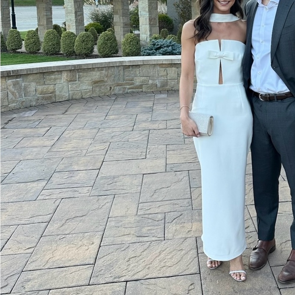 The New Arrivals Holly Dress in Temple White, size S, worn once and dry cleaned